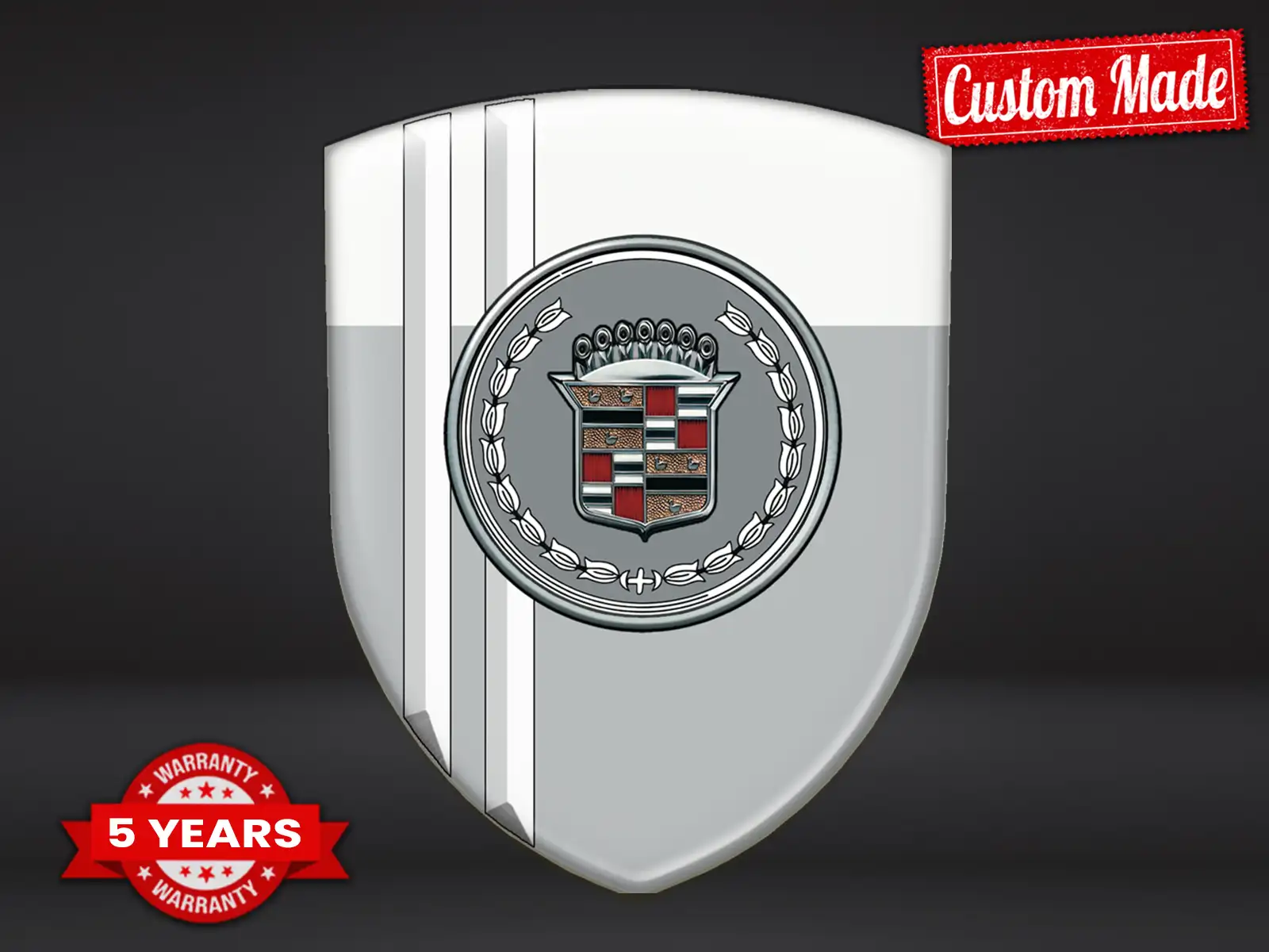 Cadillac Logosticker Premium Hochwertig Robust Gedruckt